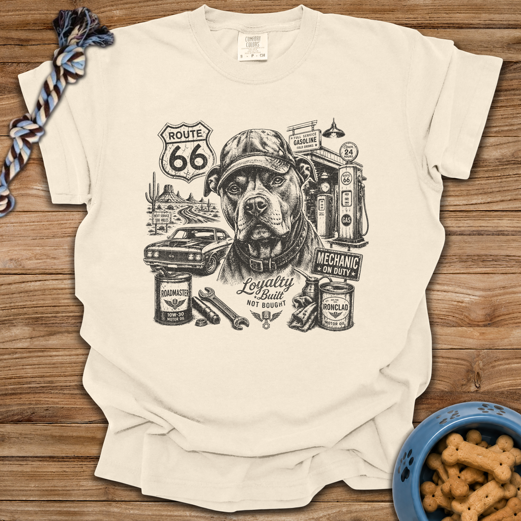 Route 66 Pittie T-Shirt