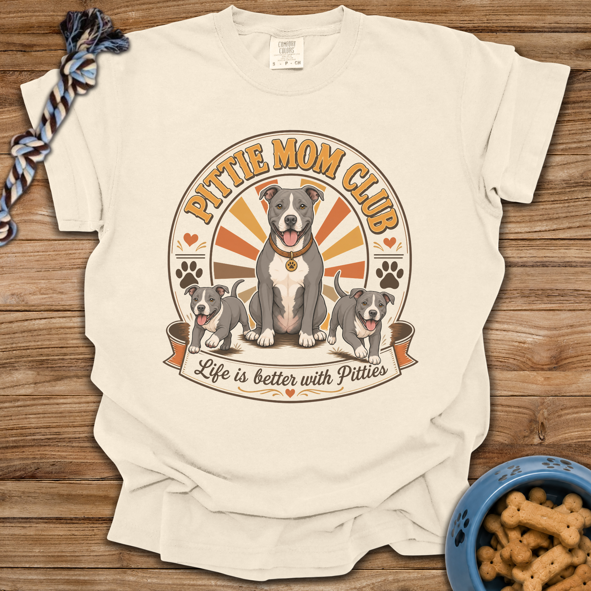 Pittie Mom Club T-Shirt