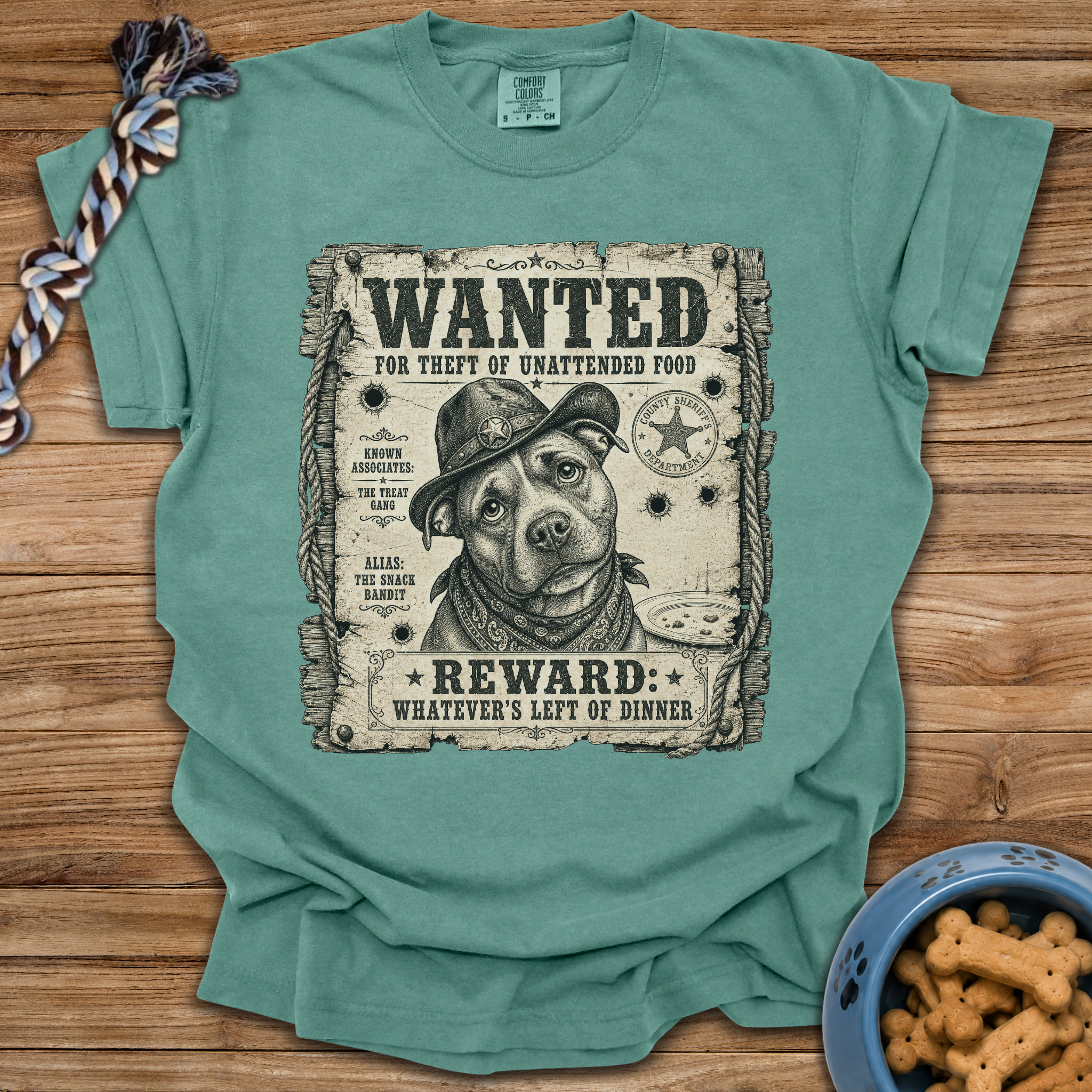 Wanted: Theft Of Food T-Shirt