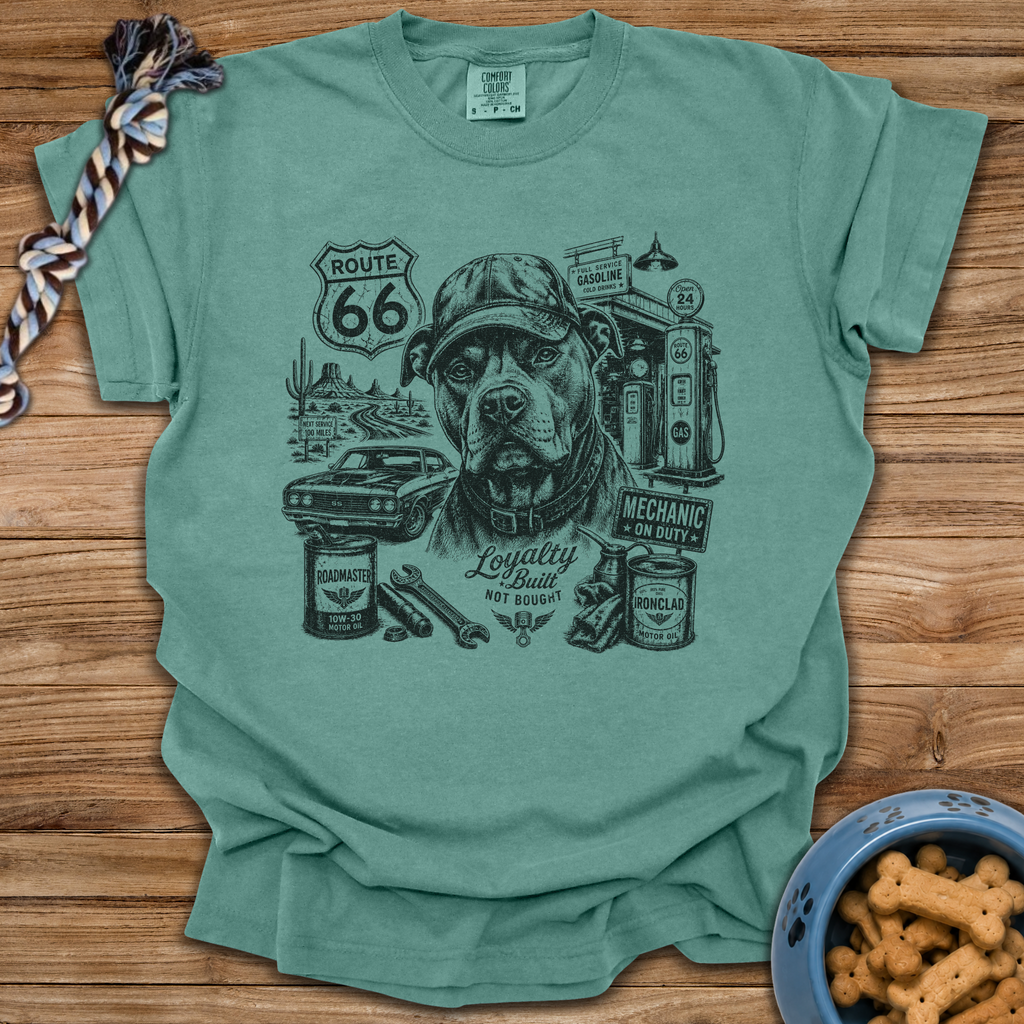 Route 66 Pittie T-Shirt