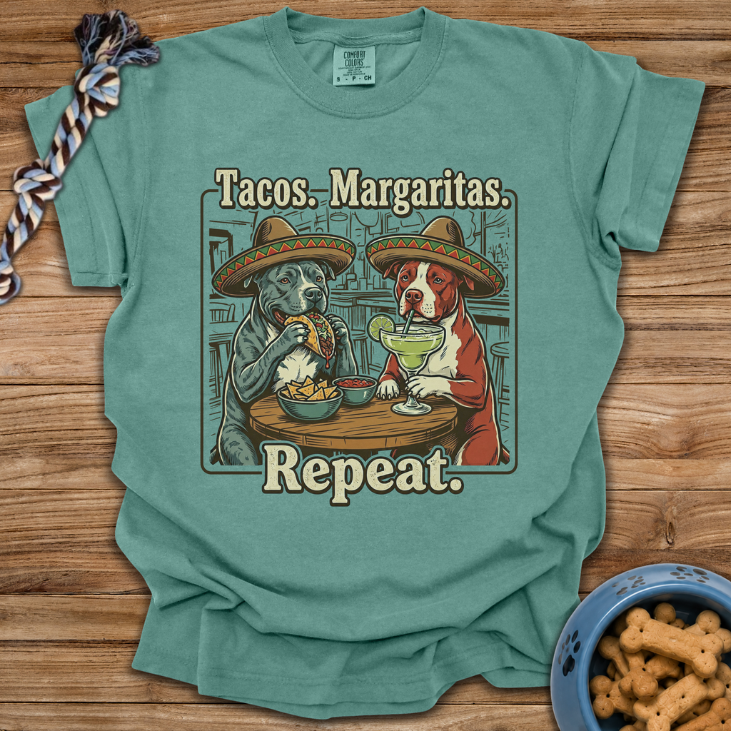 Tacos Margaritas Repeat T-Shirt