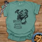 Rescue Looks Good On A Pittie T-Shirt