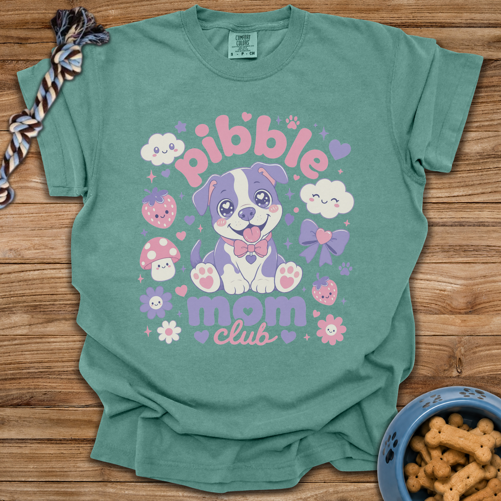 Kawaii Pibble Mom Club T-Shirt