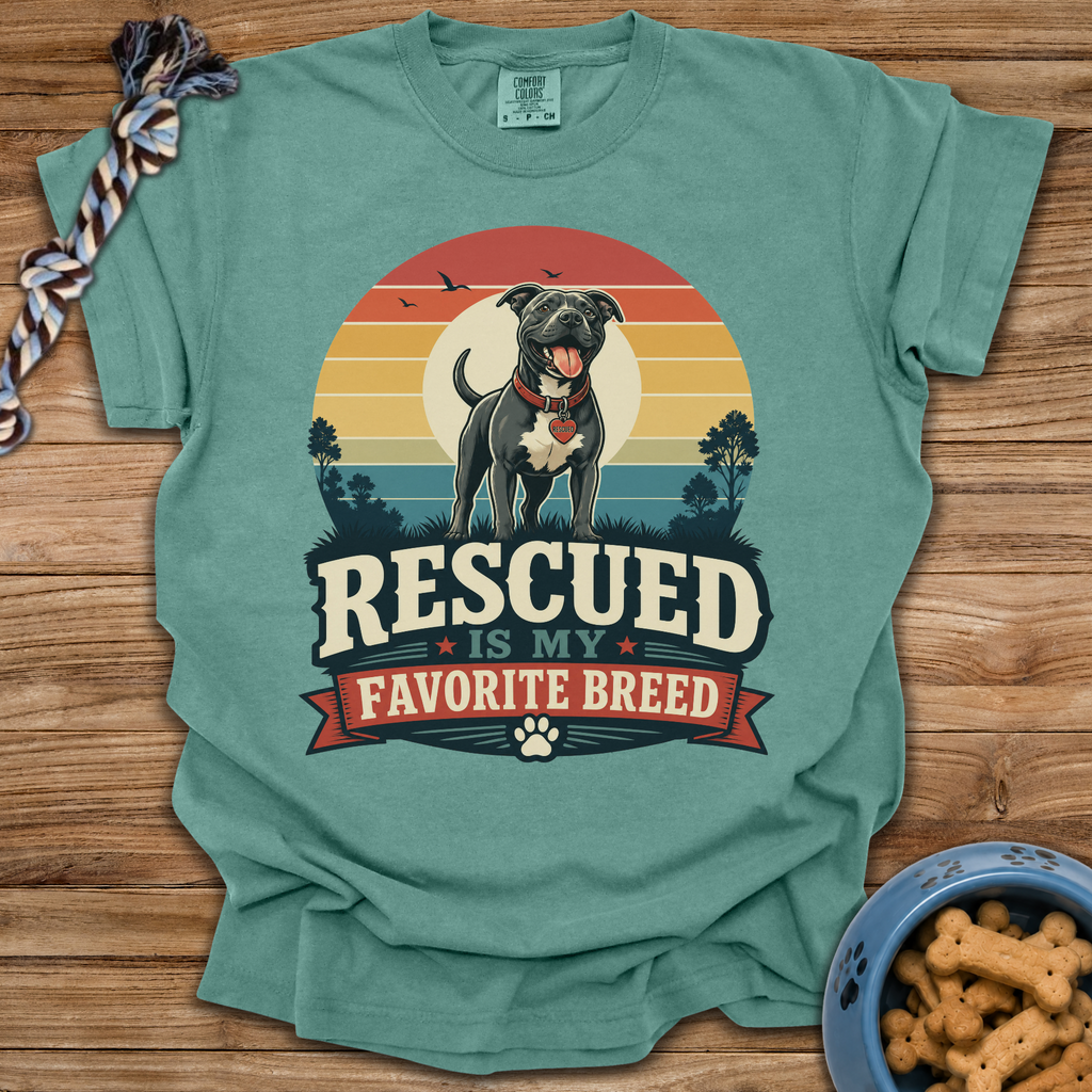 Rescued Is My Favorite Breed T-Shirt