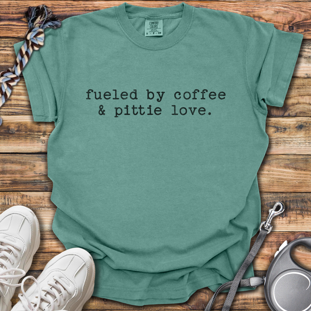 Fueled By Coffee And Pittie Love T-Shirt