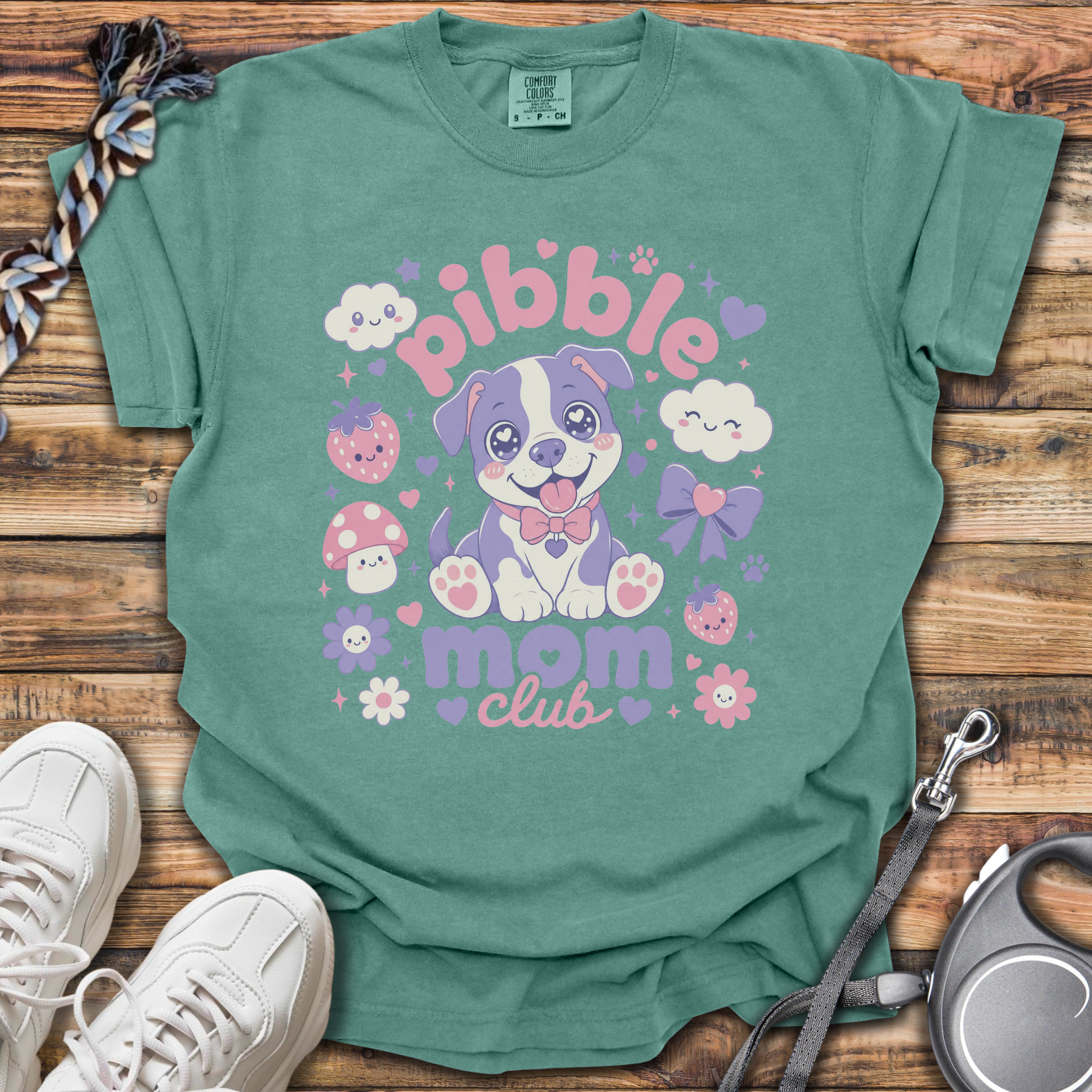 Kawaii Pibble Mom Club T-Shirt