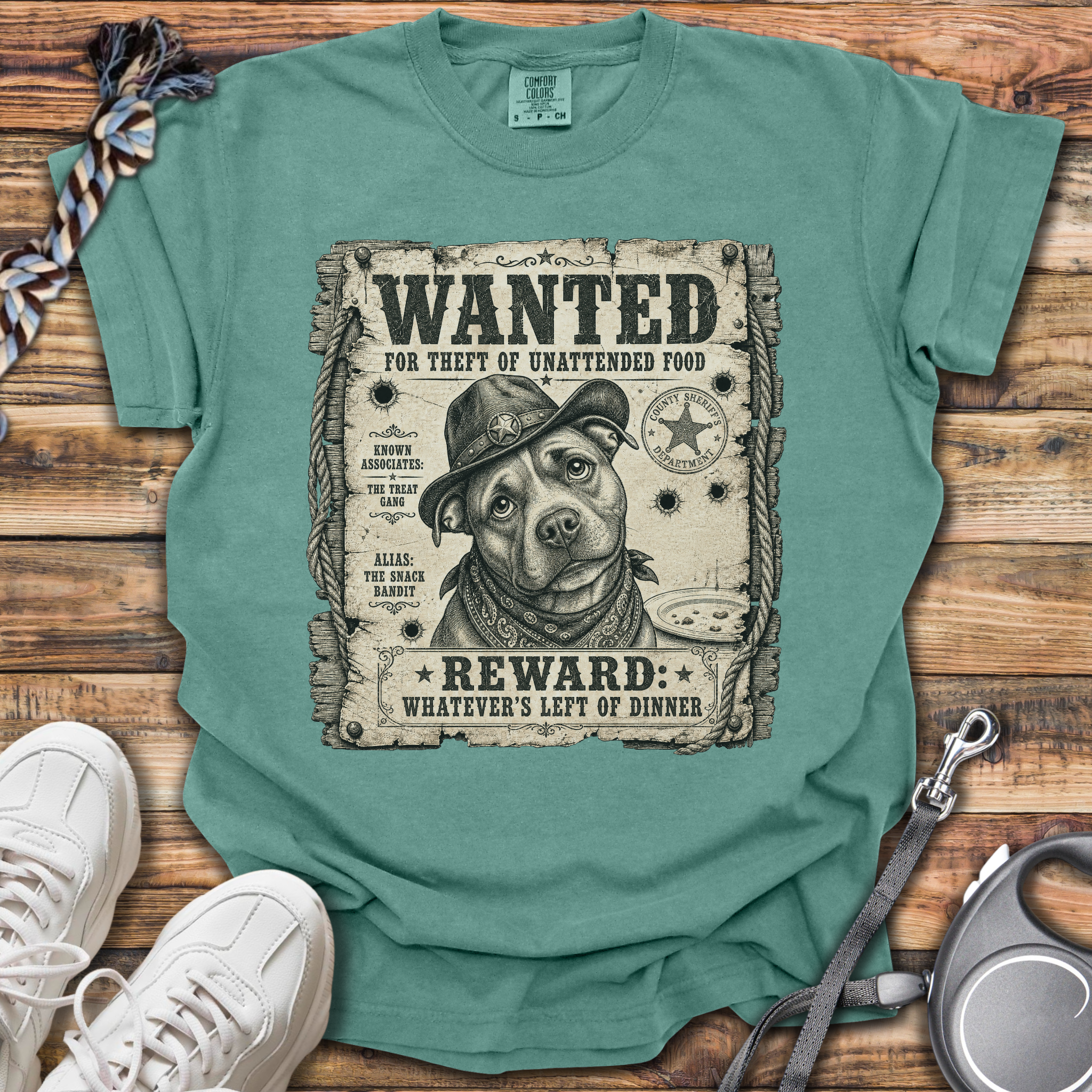 Wanted: Theft Of Food T-Shirt