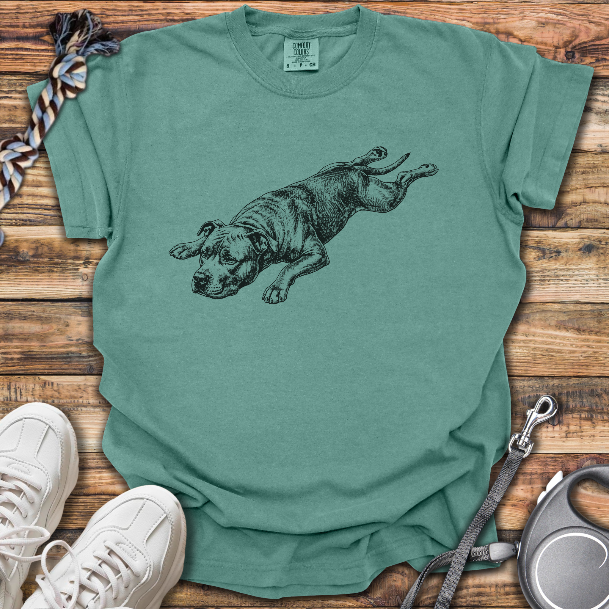 Splooting Pittie T-Shirt