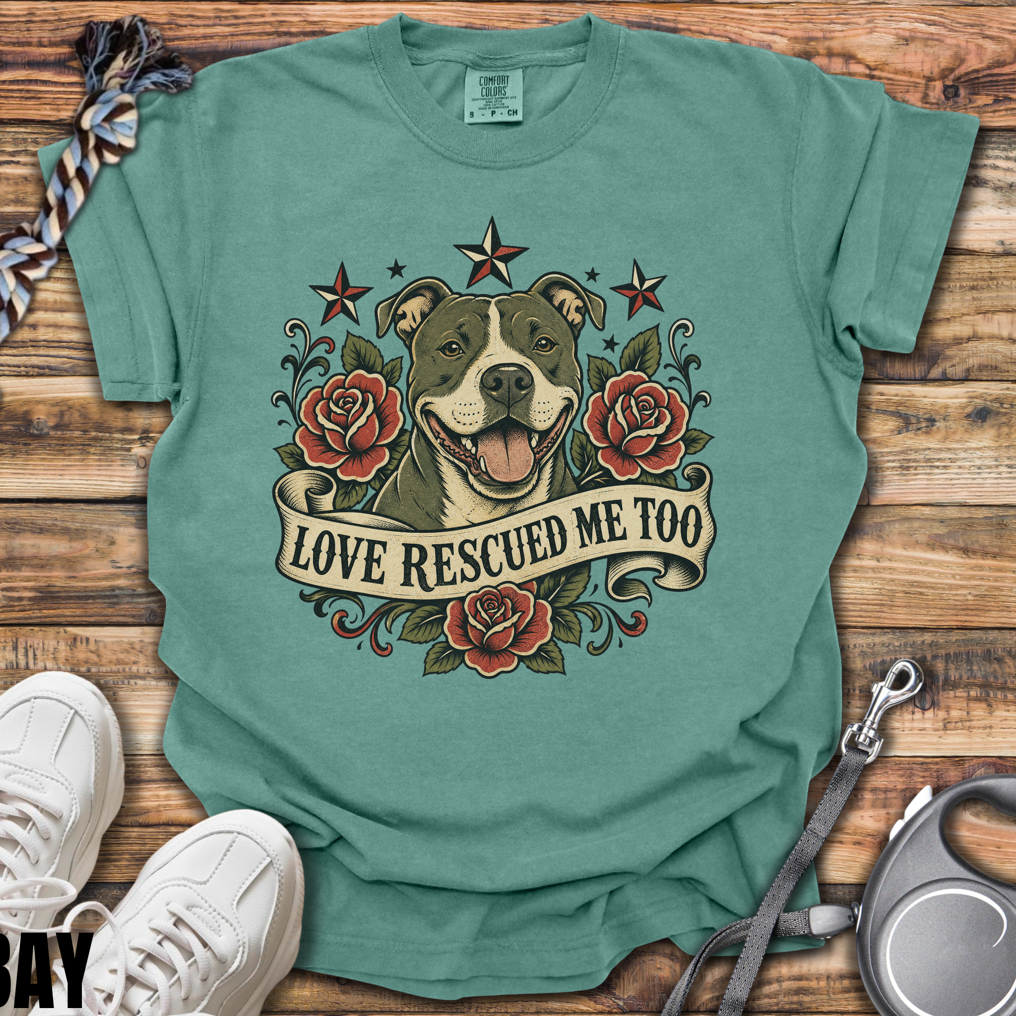 Love Rescued Me Too T-Shirt