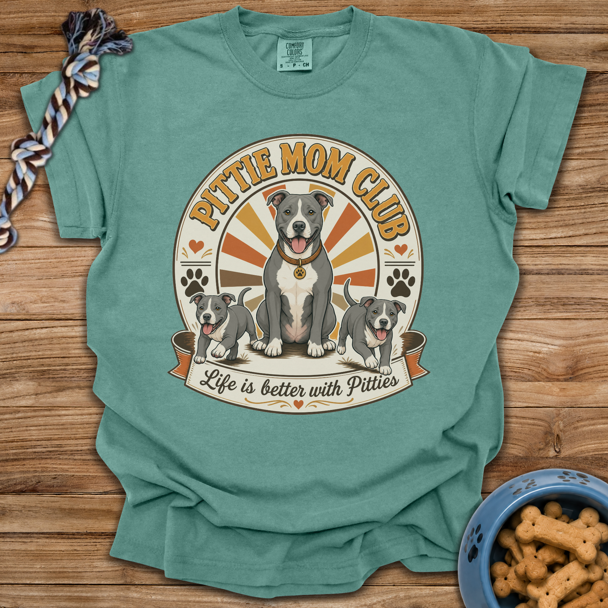 Pittie Mom Club T-Shirt