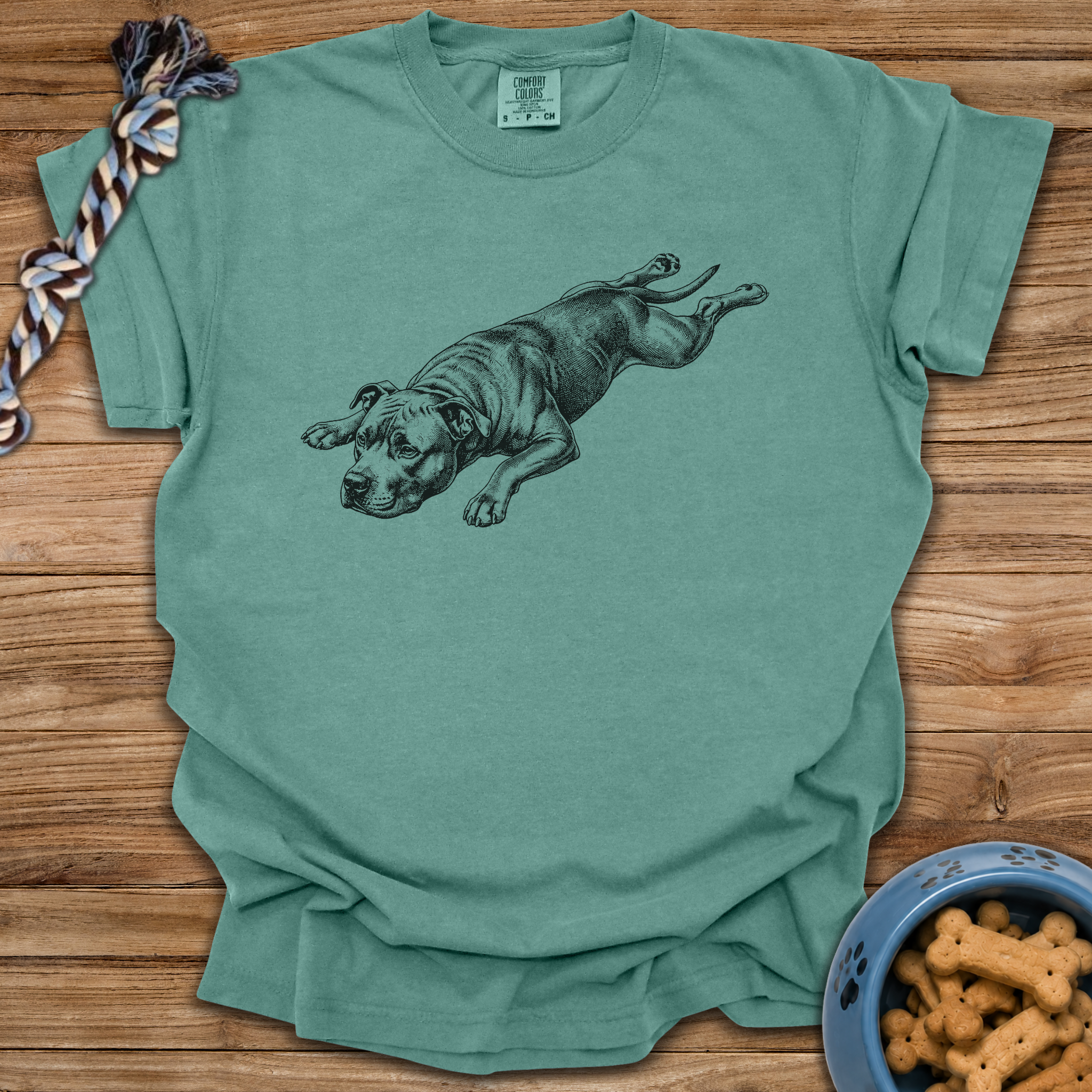 Splooting Pittie T-Shirt