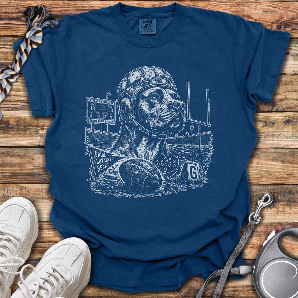 Vintage Pitbull Football T-Shirt