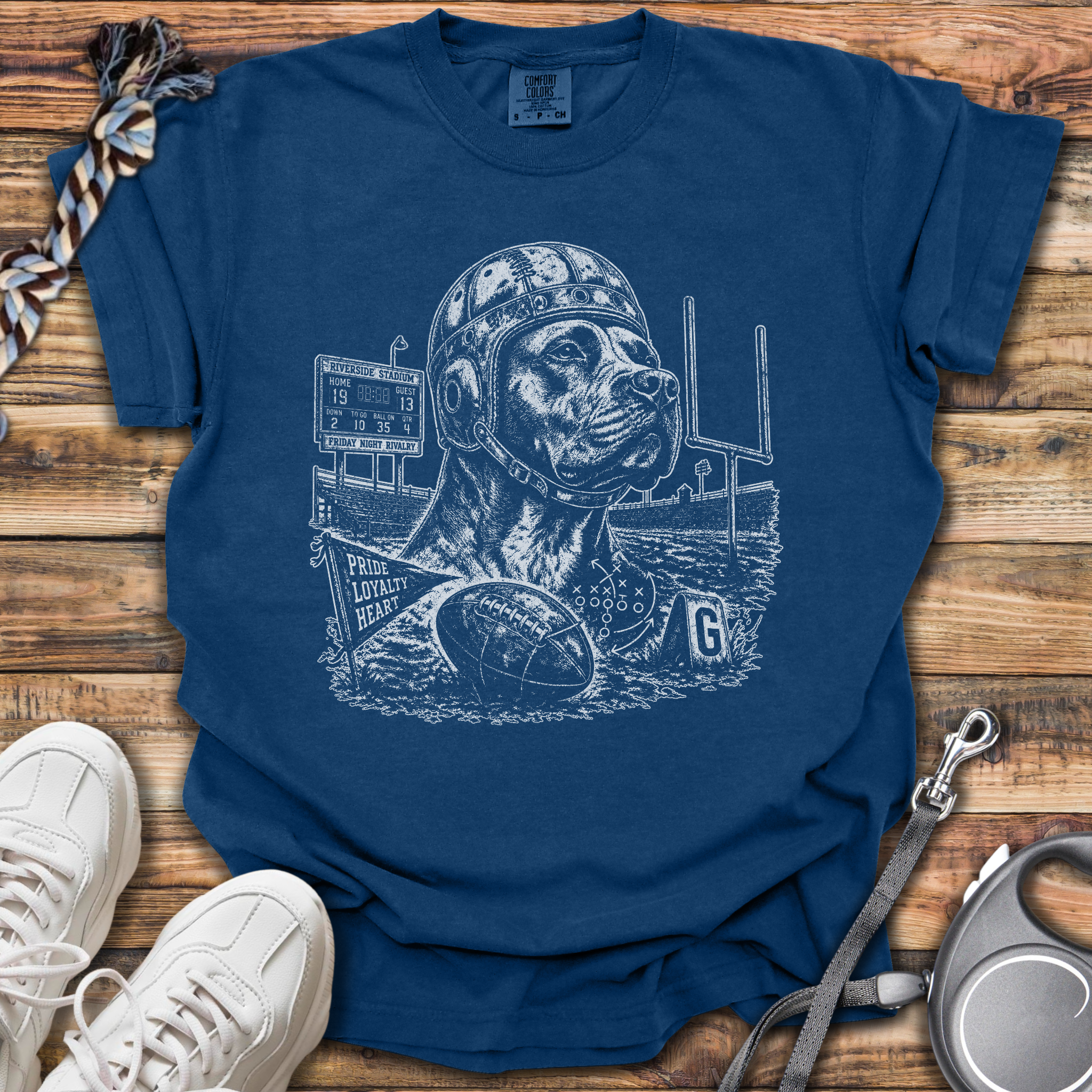 Vintage Pitbull Football T-Shirt