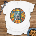 Stained Glass Pitbull T-Shirt