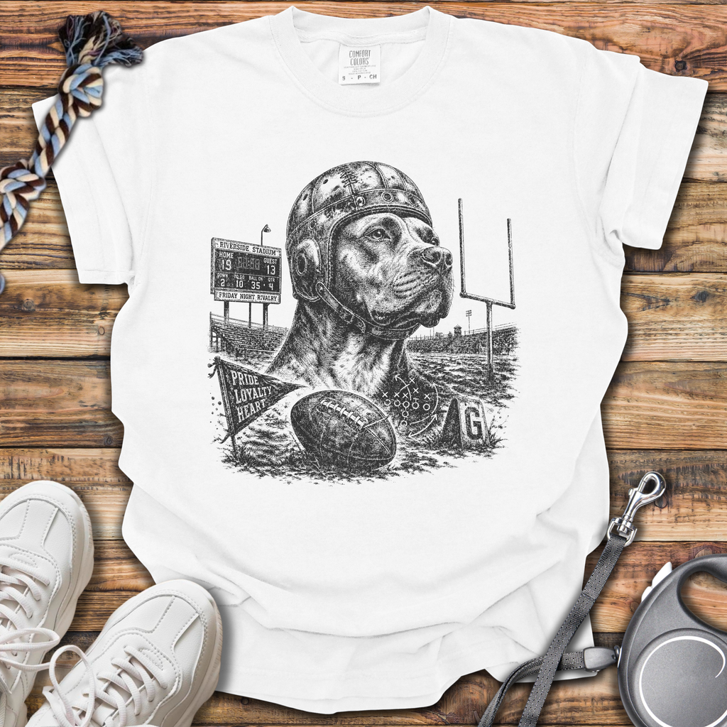 Vintage Pitbull Football T-Shirt